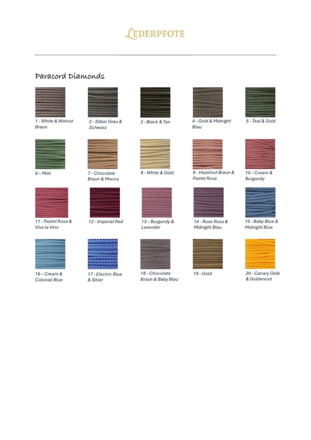 Hundeleine aus Paracord - Design your own