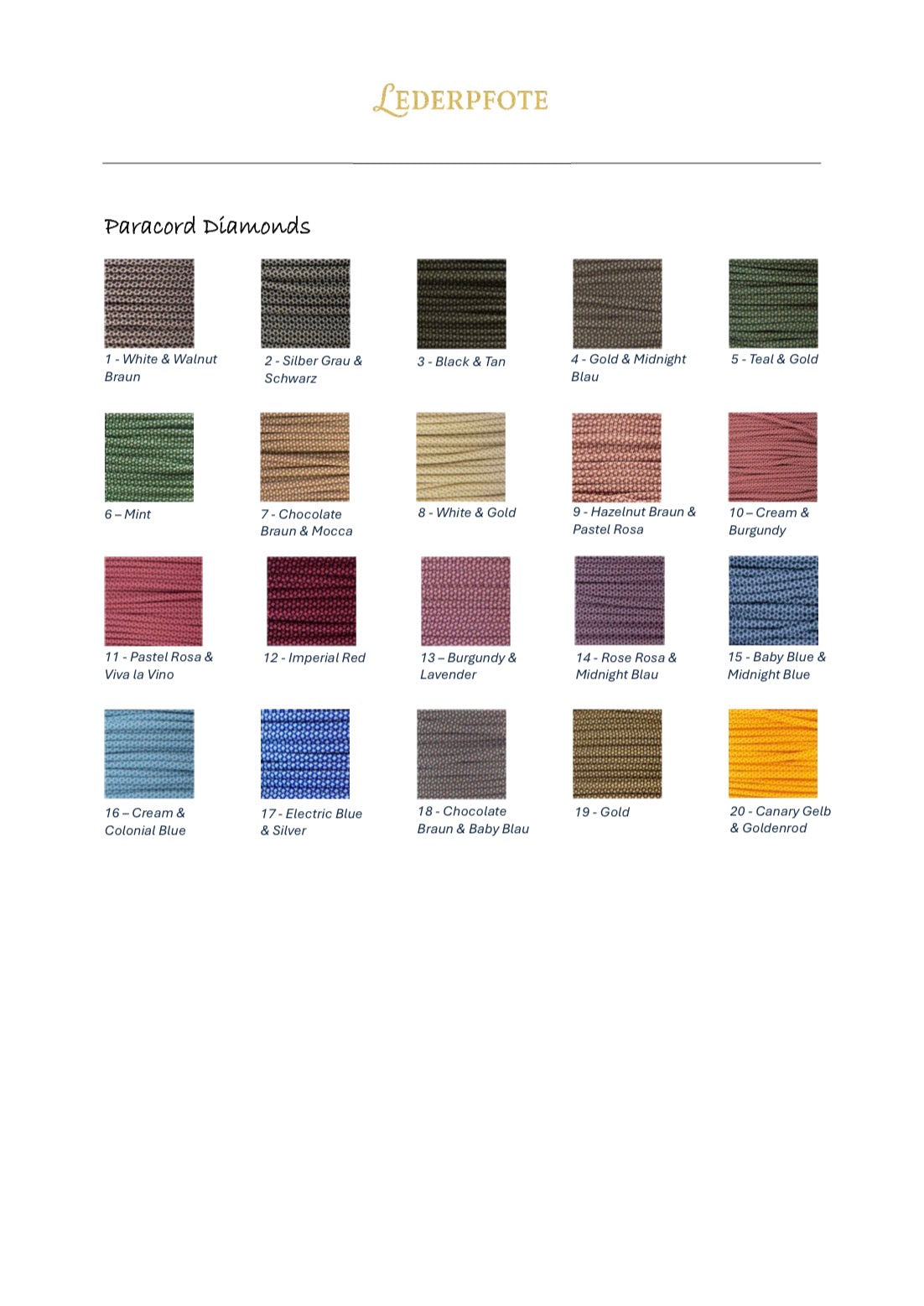 Hundeleine aus Paracord - Design your own