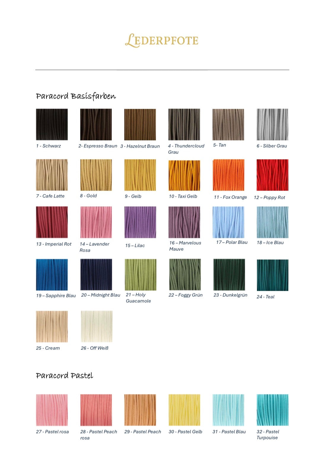 Hundeleine aus Paracord - Design your own